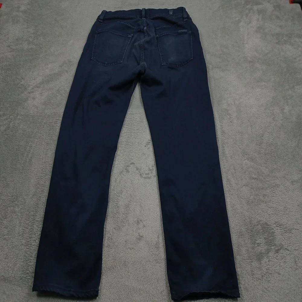 7 For All Man Kind Jeans Mens 30x30 Blue Denim Lux Sports‎ Slimmy Preppy Stretch